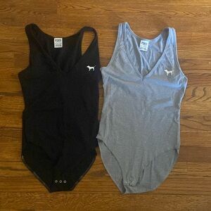 Victoria Secrets Pink Bodysuit lot of 2 Size xsmall